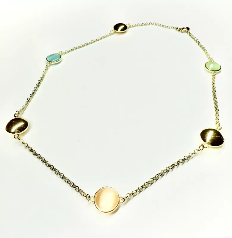 Collana giro dorata - Linea Base Caramella1