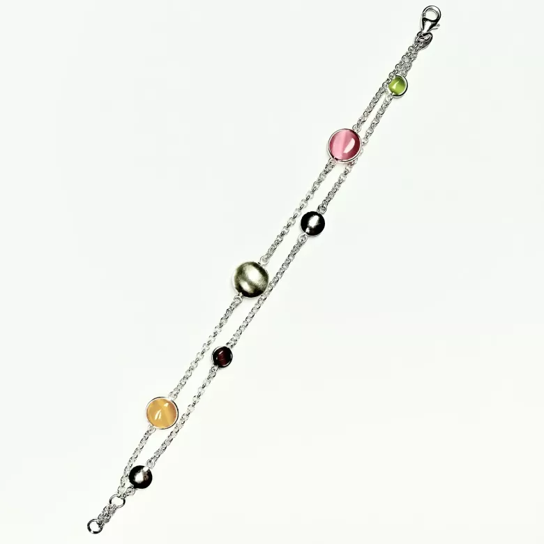 Bracciale double bianco - Linea Base Caramella