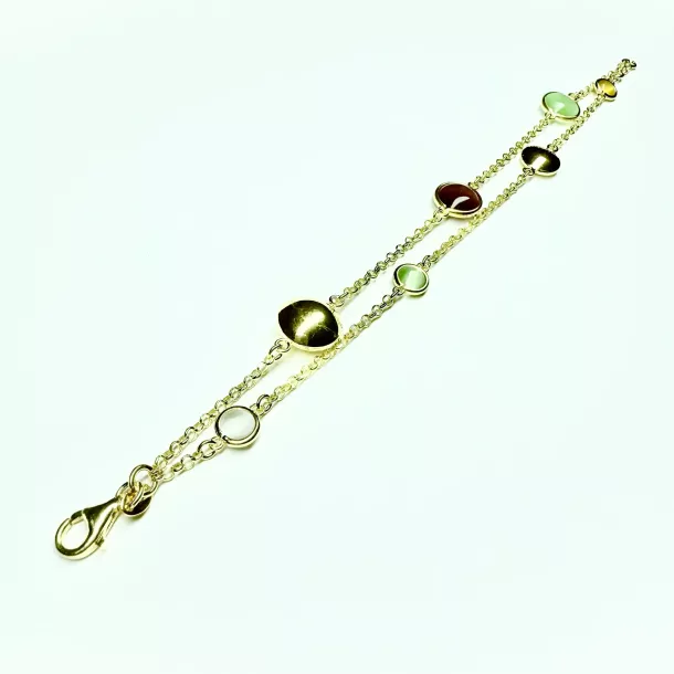 Bracciale double dorato - Linea Base Caramella