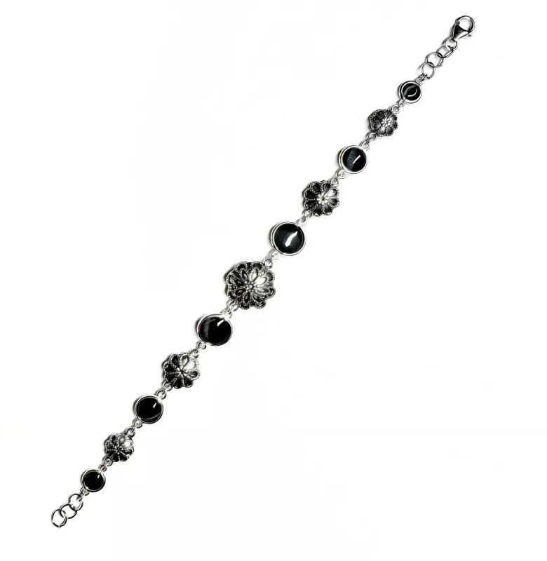 Bracciale cristalli nero - Linea Barok