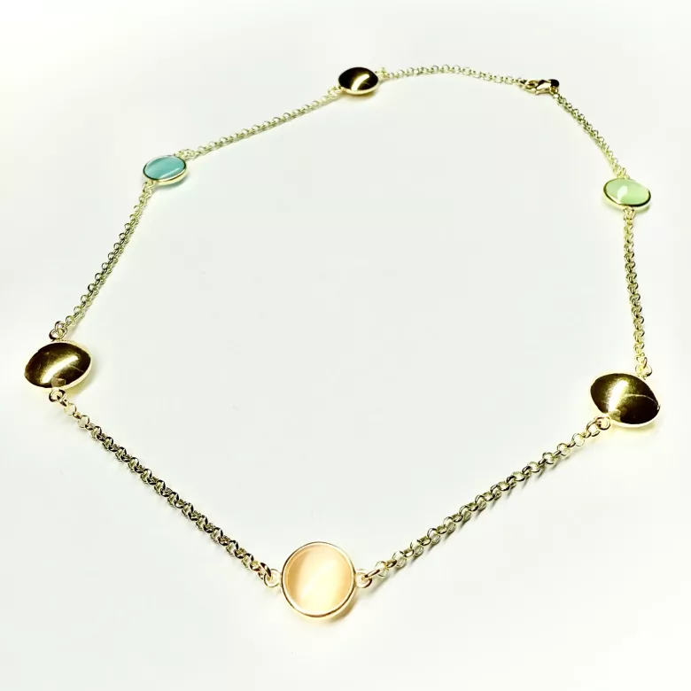 Collana giro dorata - Linea Base Caramella1