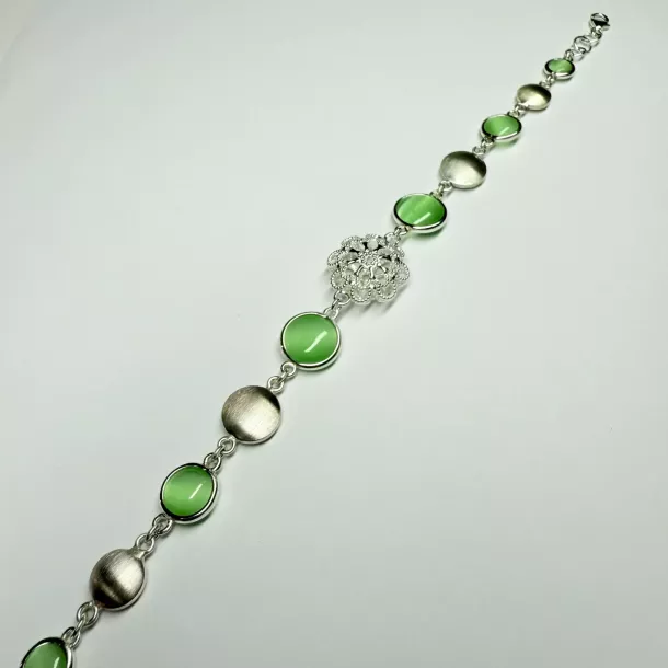 Bracciale cristalli verdi - Linea Barok
