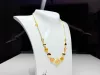 Collana cristalli miele Ore 18kt - Linea Barok 2
