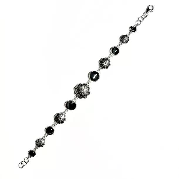 Bracciale cristalli nero - Linea Barok