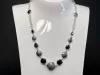 Collana cristalli nero - Linea Barok 2