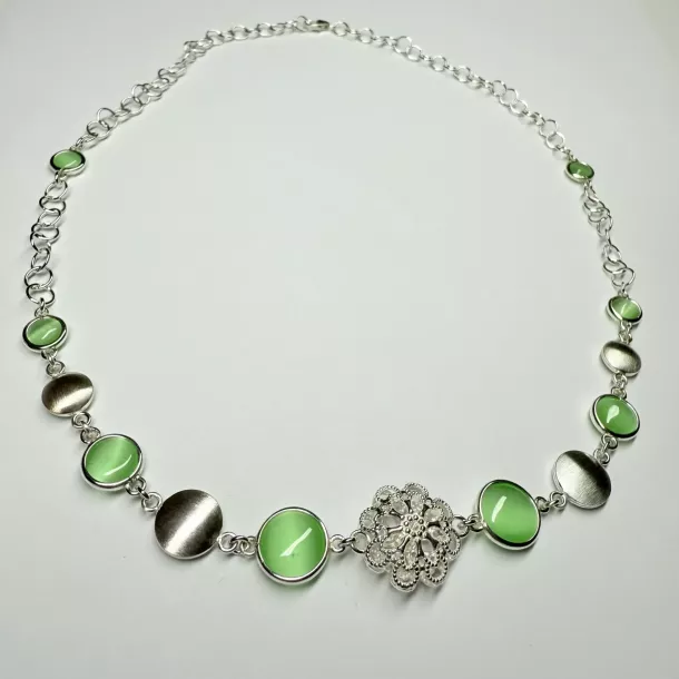 Collana cristalli verdi - Linea Barok