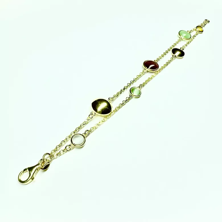 Bracciale double dorato - Linea Base Caramella