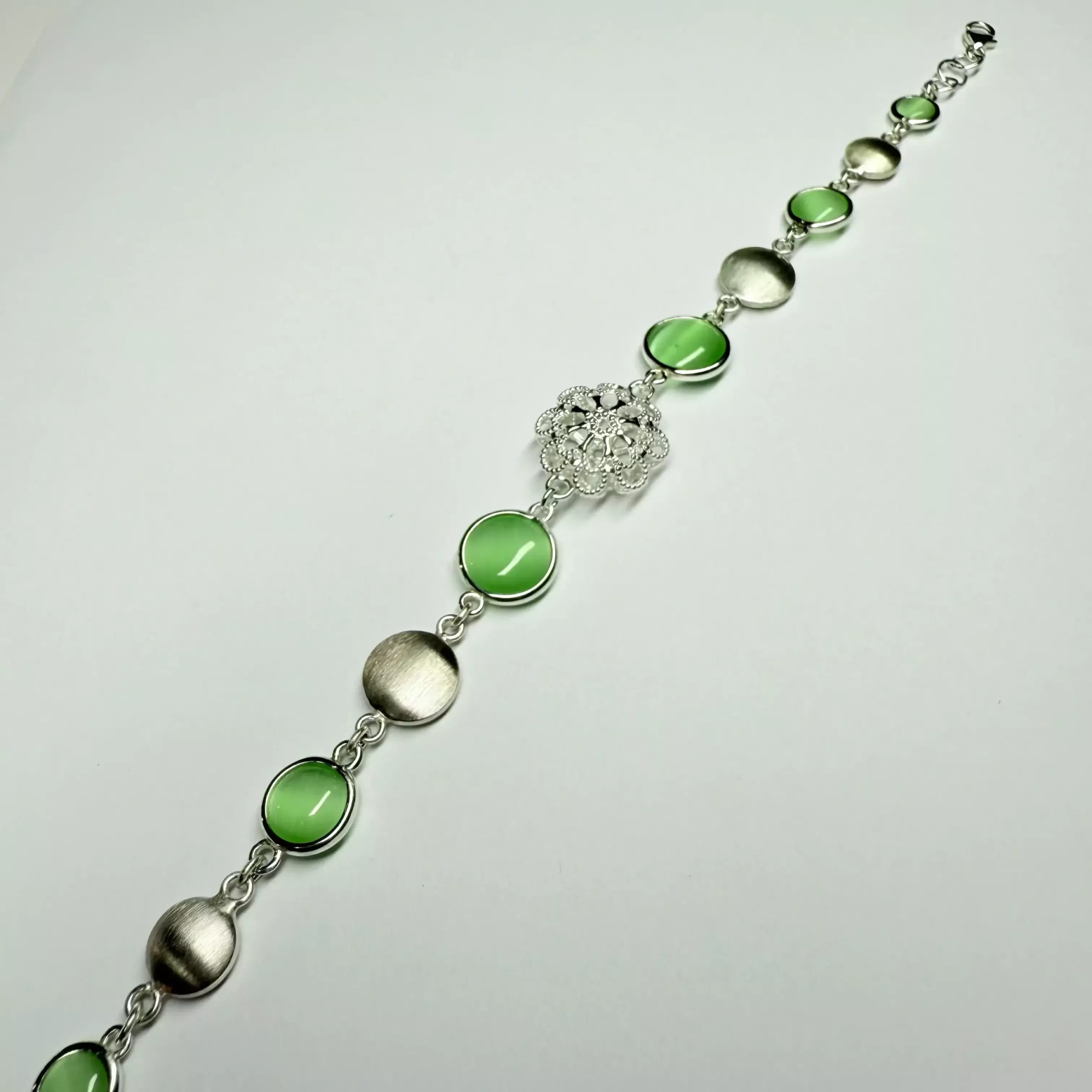 Bracciale cristalli verdi - Linea Barok