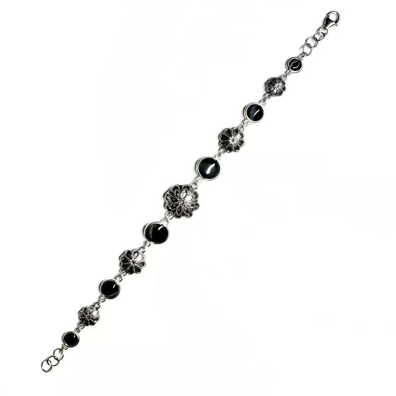 Bracciale cristalli nero - Linea Barok