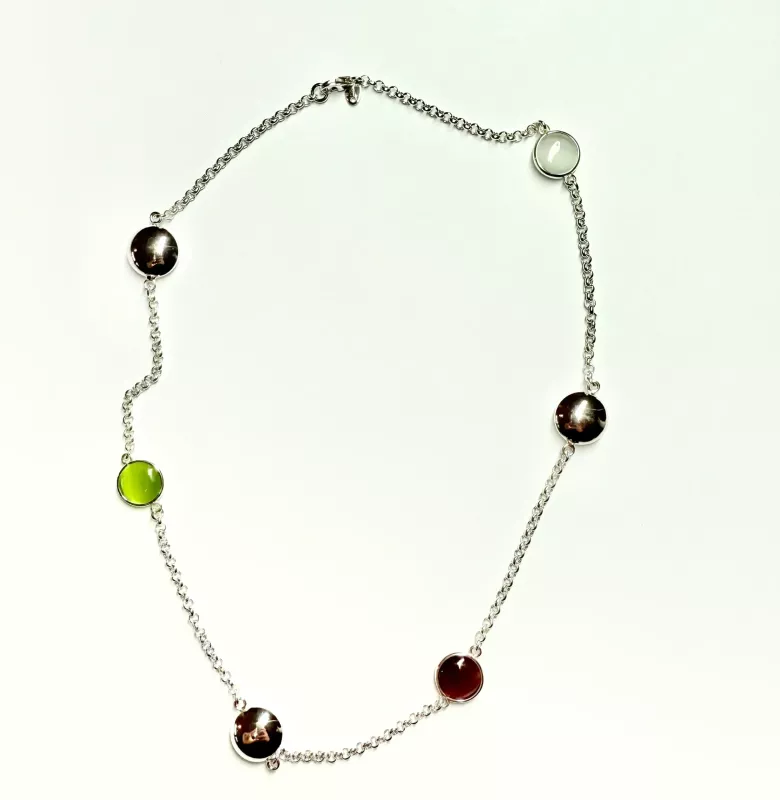 Collana giro bianca - Linea Base Caramella 1