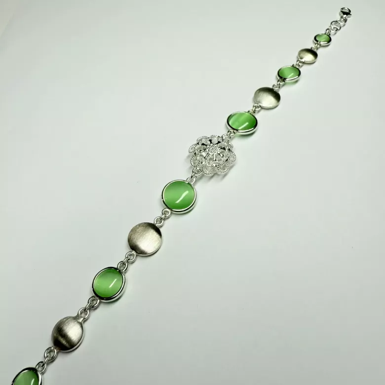Bracciale cristalli verdi - Linea Barok