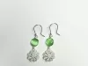 Orecchino pendente cristalli verde - Linea Barok