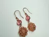 Orecchini cristalli rose Oro 18kt - Linea Barok