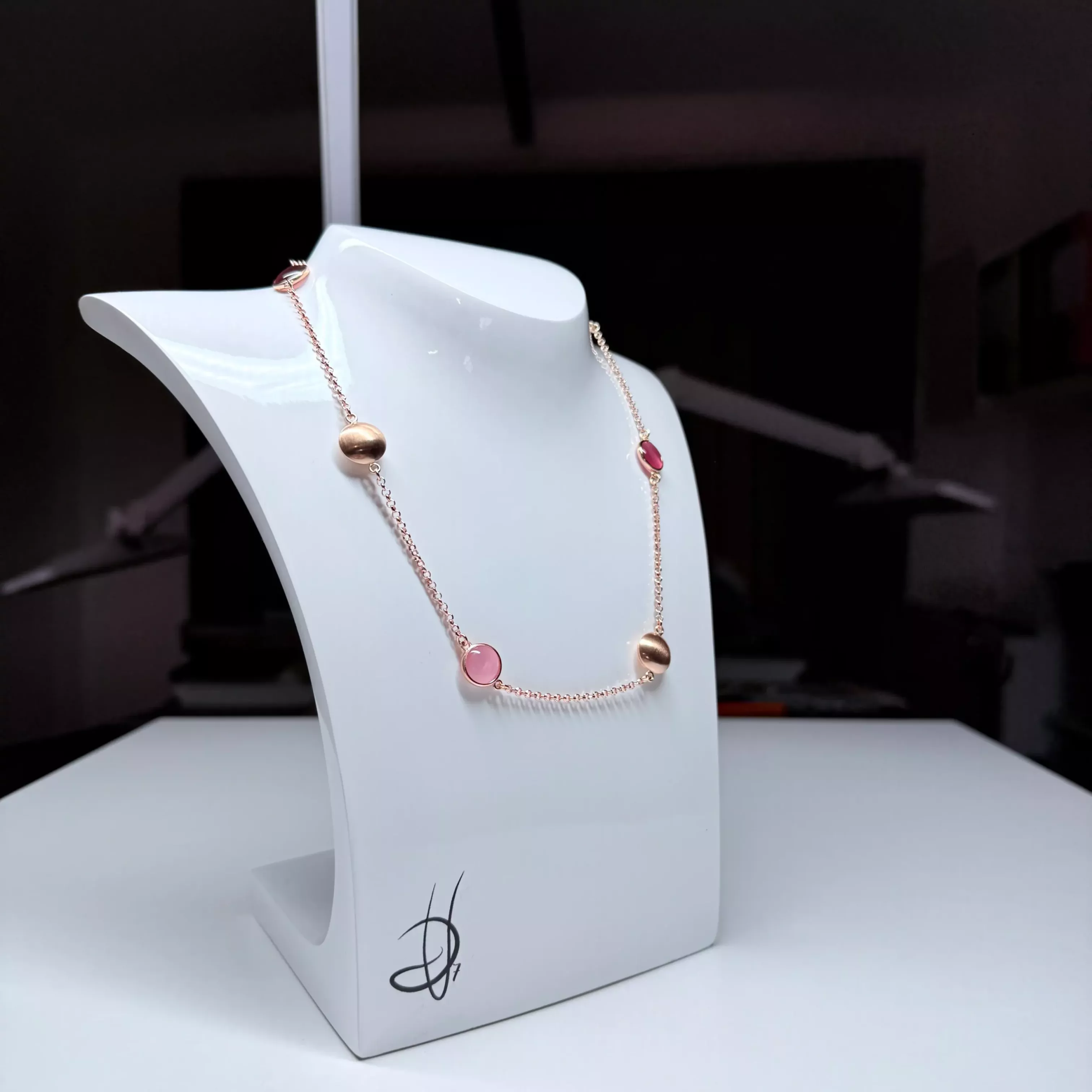 Collana giro rose - Linea Base Caramella 2