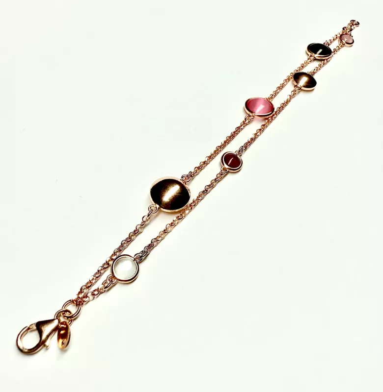 Bracciale double rose - Linea Base Caramella