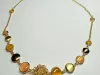 Collana cristalli miele Ore 18kt - Linea Barok