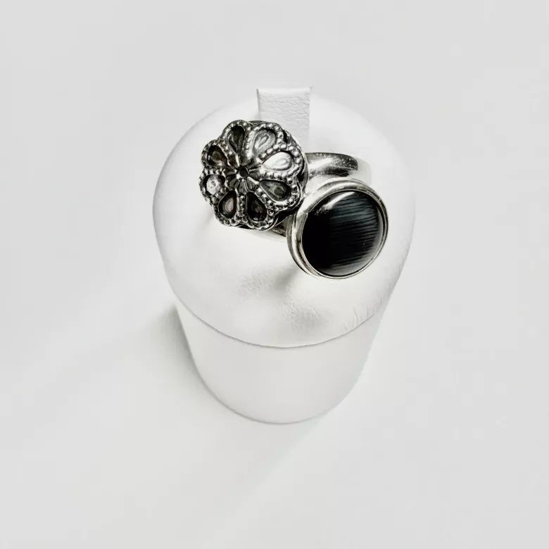 Anello Double Imbrunito - Linea Barok