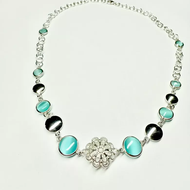 Collana cristalli azzurri - Linea Barok