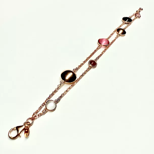 Bracciale double rose - Linea Base Caramella