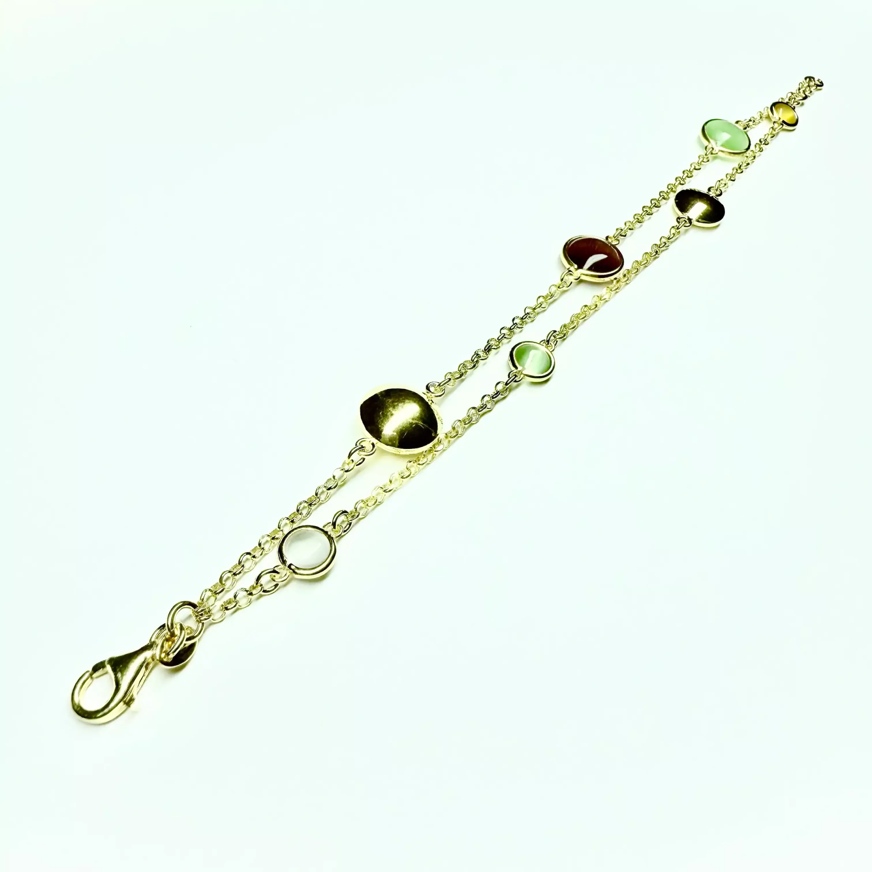 Bracciale double dorato - Linea Base Caramella