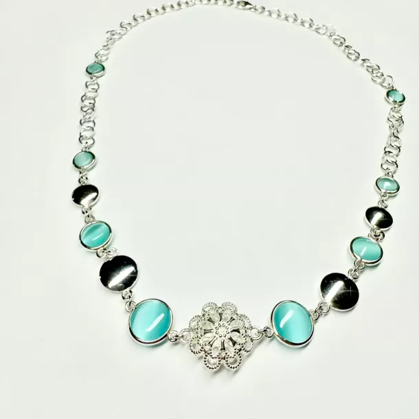 Collana cristalli azzurri - Linea Barok