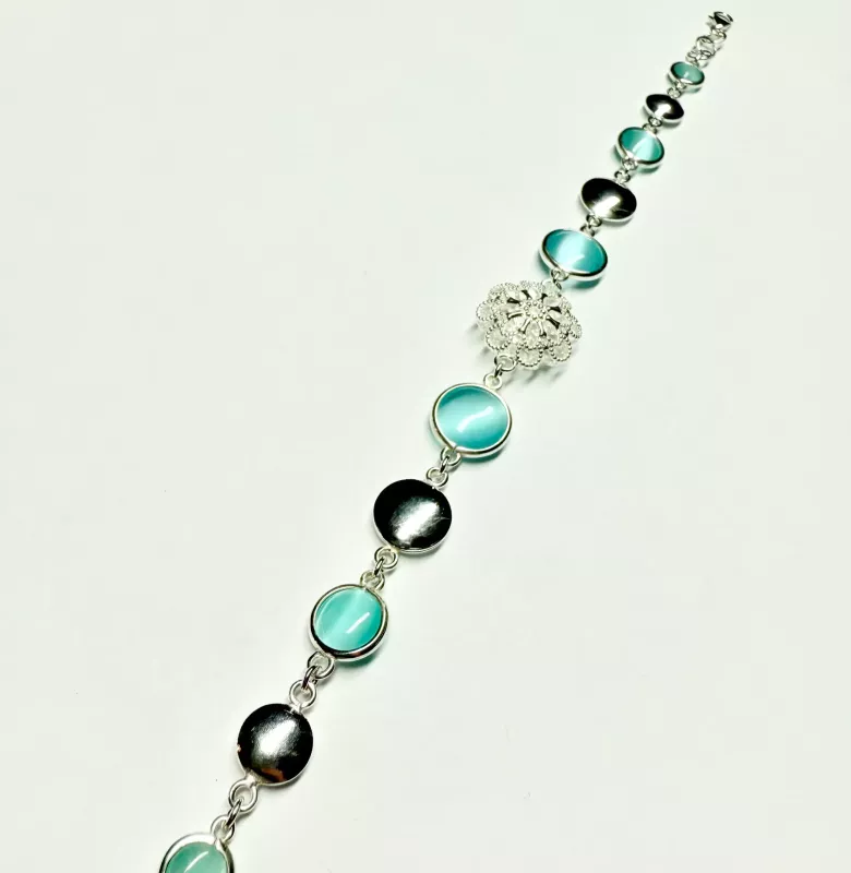 Bracciale cristalli azzurri - Linea Barok