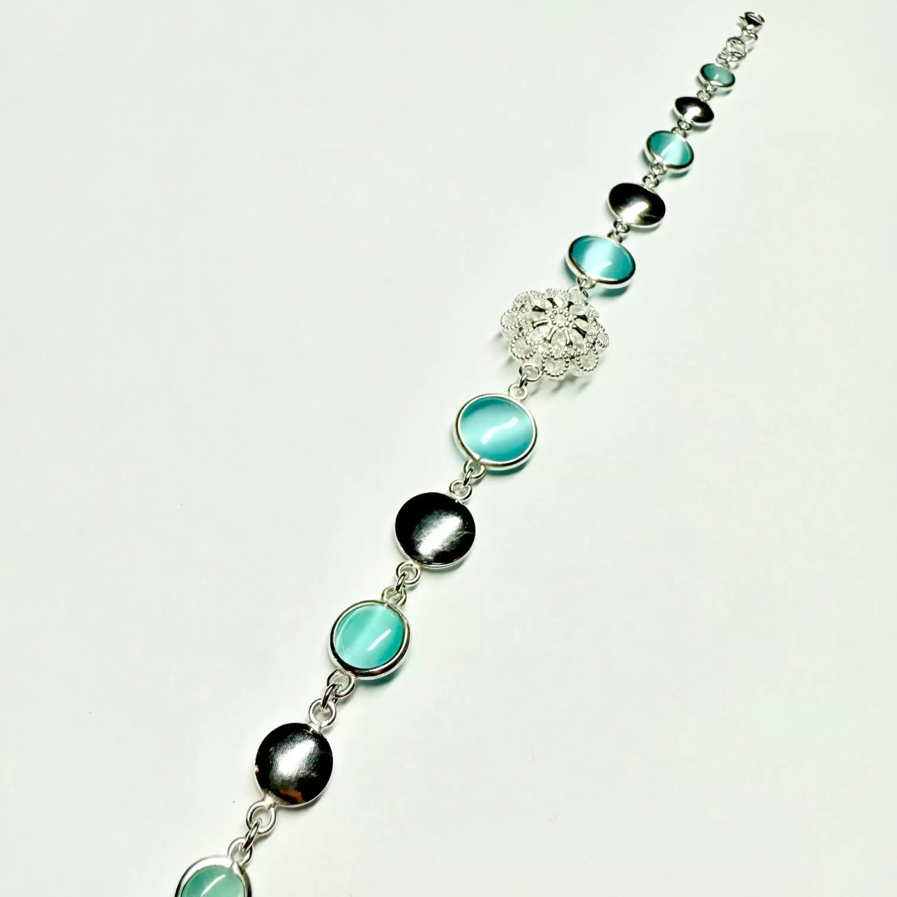 Bracciale cristalli azzurri - Linea Barok