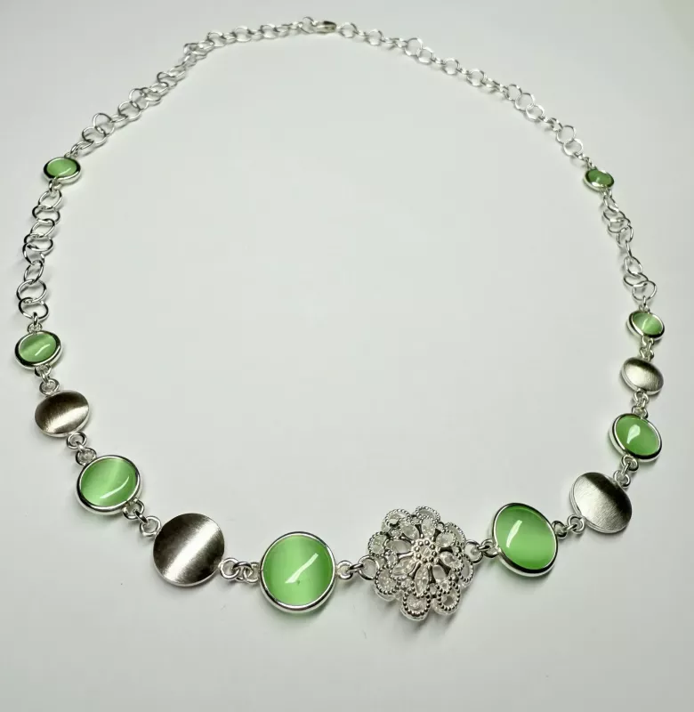Collana cristalli verdi - Linea Barok