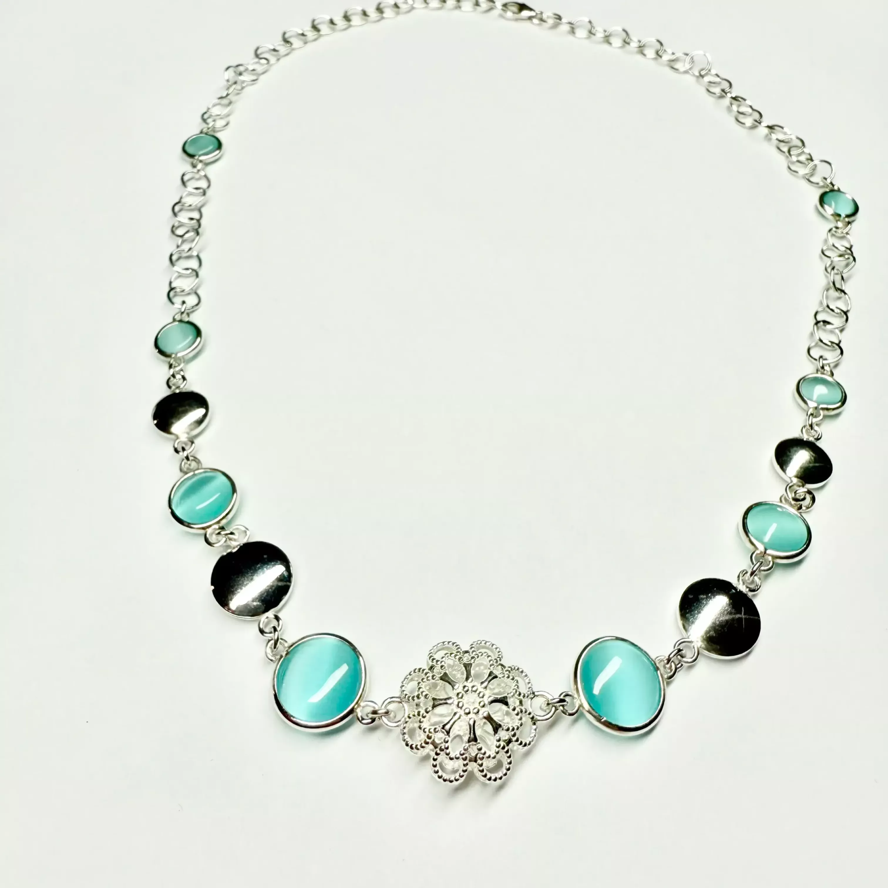 Collana cristalli azzurri - Linea Barok