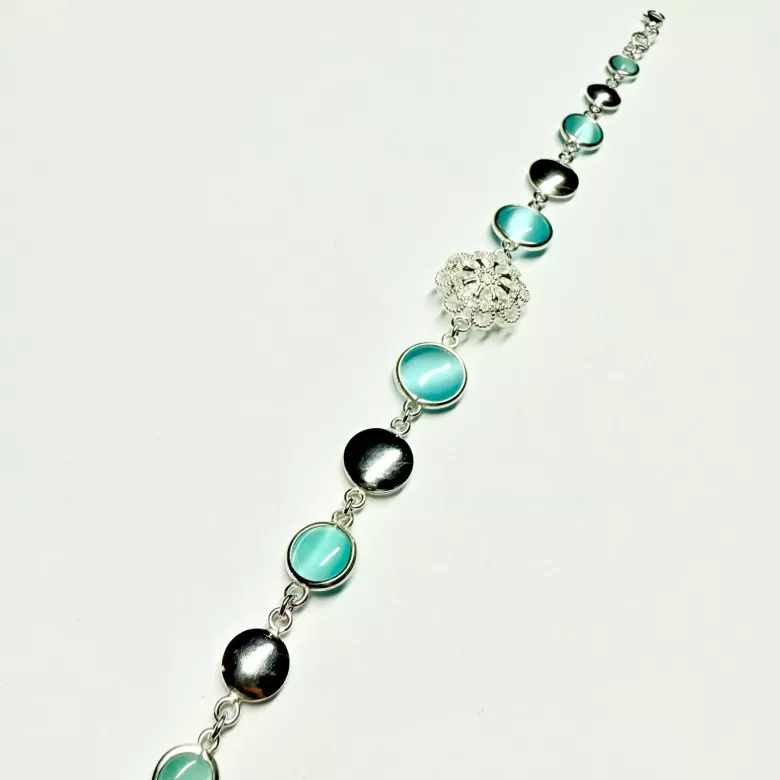 Bracciale cristalli azzurri - Linea Barok