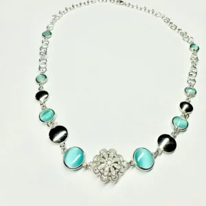 Collana cristalli azzurri - Linea Barok