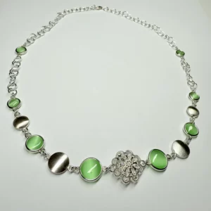 Collana cristalli verdi - Linea Barok