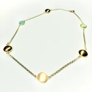 Collana giro dorata - Linea Base Caramella1