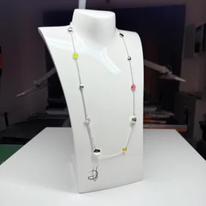 Collana lunga bianca - Linea Base Caramella
